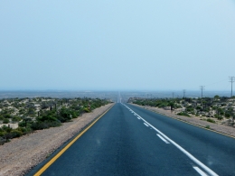 Auf dem Weg zur Grenze nach Namibia zurück.